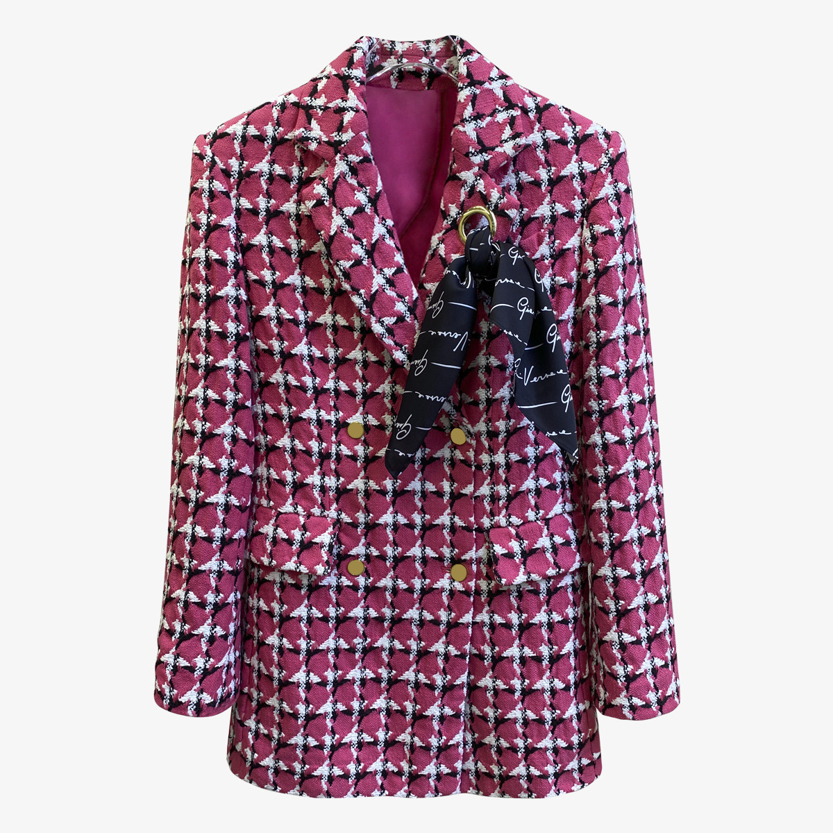 Rose red suit jacket - Image 3