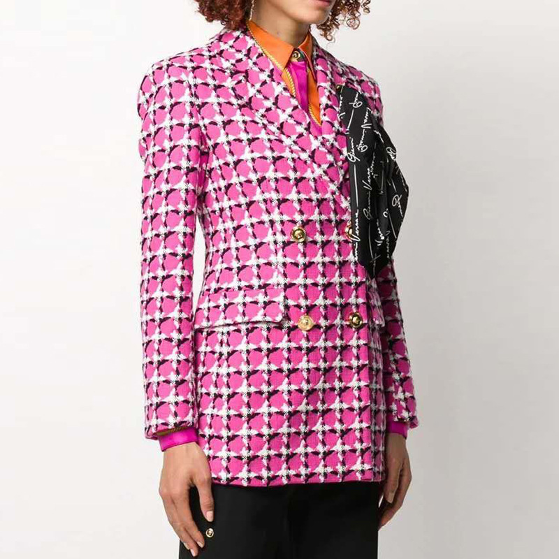 Rose red suit jacket - Image 4