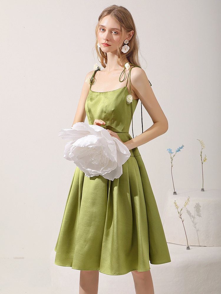 Women's Suspender Dress Niche Design Tie Waist - Image 2